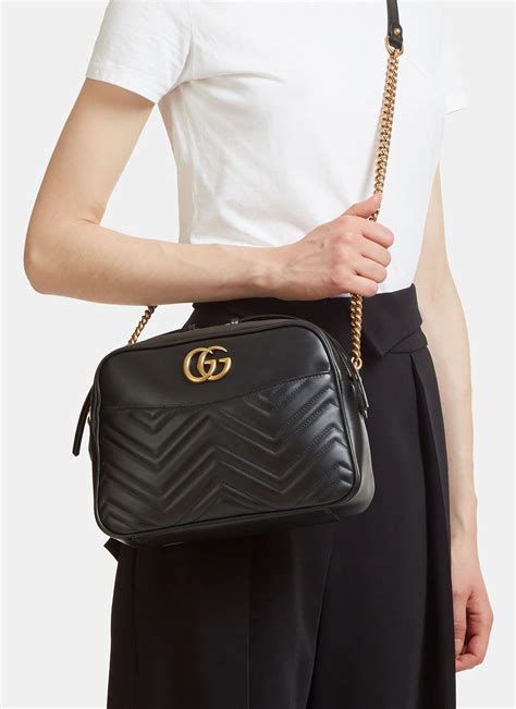 gg marmont small matelassé shoulder bag fake|gg matelassé leather mini bag.